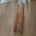 Retro vintage kapstok met hoedenplank en haakjes, Ophalen, Gebruikt