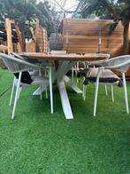 Tuinset Matera | Suns | Showroommodel, Ophalen, Gebruikt, 6 zitplaatsen, Teakhout