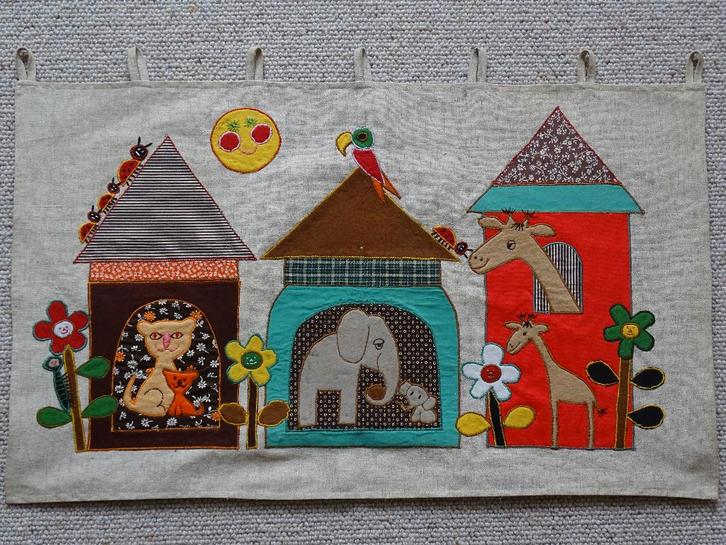 Wandkleed, Vilt en Stof, DIEREN, Hobby en Vrije tijd, Vilt, Gebruikt, Versiering, Ophalen of Verzenden