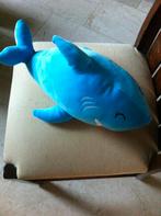 Kinder knuffel vis zacht velours blauw 45 cm, Ophalen, Zo goed als nieuw, Overige typen