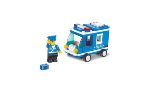 Sluban City Motors M38-B0177 Politiebusje 64-delig, Kinderen en Baby's, Speelgoed | Bouwstenen, Nieuw, Overige merken, Verzenden