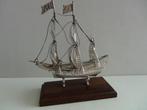 Miniatuur zilver L21 zeilschip 3 master zilveren miniaturen, Zilver, Verzenden