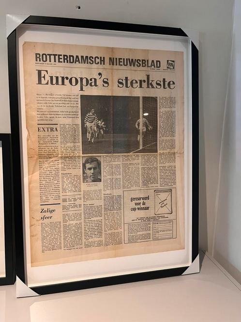 Europas Sterkste Rotterdams Nieuwsblad Feyenoord Celtic 1970, Verzamelen, Sportartikelen en Voetbal, Zo goed als nieuw, Feyenoord
