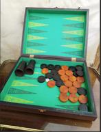 VINTAGE KOFFER BACKGAMMONT SET//Schaak, Een of twee spelers, Ophalen of Verzenden, Gebruikt