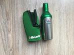 bier Heineken fles aluminium met houder, Verzamelen, Biermerken, Nieuw, Heineken, Ophalen of Verzenden