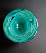 Kosta Boda grote Atoll schaal 17 cm in turquoise groen, Ophalen of Verzenden