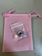 Murano Roze Glazen Bedel - Zilver S925, Ophalen of Verzenden, Nieuw, Zilver, Overige merken