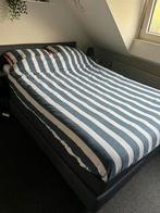 Boxspring 140x200 Antraciet - Tweepersoons, Huis en Inrichting, Ophalen, Tweepersoons, 140 cm, Zo goed als nieuw
