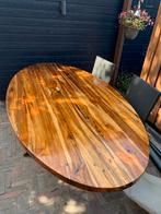 Houten tuintafel voor 6-8 personen, Huis en Inrichting, Tafels | Eettafels, Ophalen, Gebruikt, 100 tot 150 cm, Teakhout