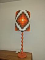 Retro space age oranje wit bruin lamp, Ophalen of Verzenden, Zo goed als nieuw, Minder dan 50 cm