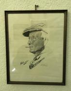 Bernhard van Vlymen 1949 PRENT tekening  Nr.21 jdu, Gebruikt, Ophalen of Verzenden, 1940 tot 1960, Prent