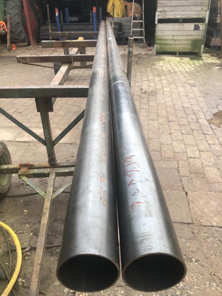 Gelaste stalen buis , pijp, Doe-het-zelf en Verbouw, Buizen en Afvoer, Overige materialen, 4 tot 6 meter, 80 mm of meer, Ophalen