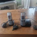 2x draadloze handset-telefoons met antwoordapparaat Gigaset, Ophalen of Verzenden, Zo goed als nieuw, 2 handsets