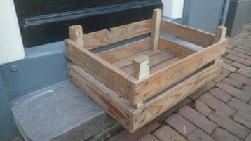 Houten kist, kistje, opbergkist, krat hout fruitkist kastje beschikbaar voor biedingen