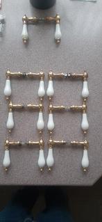 Messing / porcelein deurkrukken, Doe-het-zelf en Verbouw, Ophalen of Verzenden, Gebruikt, Binnendeur, 200 tot 215 cm