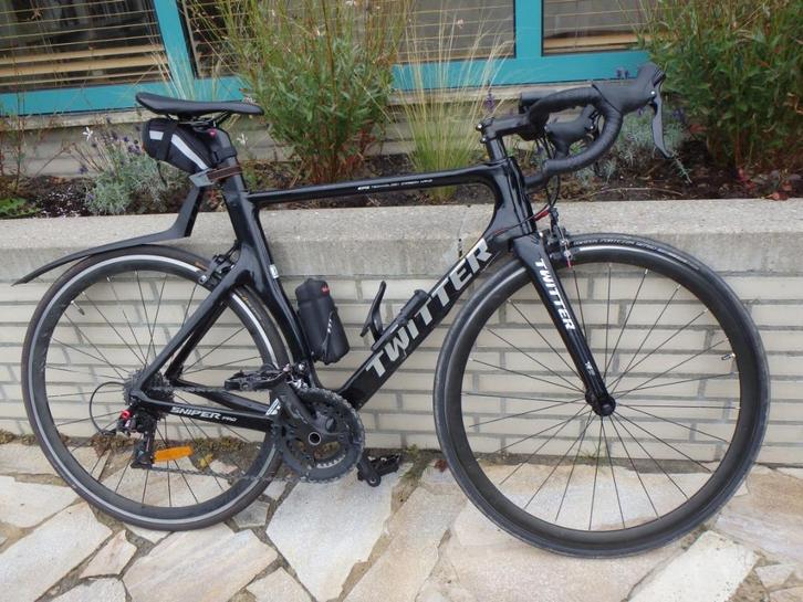 Full carbon racefiets,  merk Twitter, 54 cm, Sport en Fitness, Wielrennen, Gebruikt, Overige typen, Ophalen