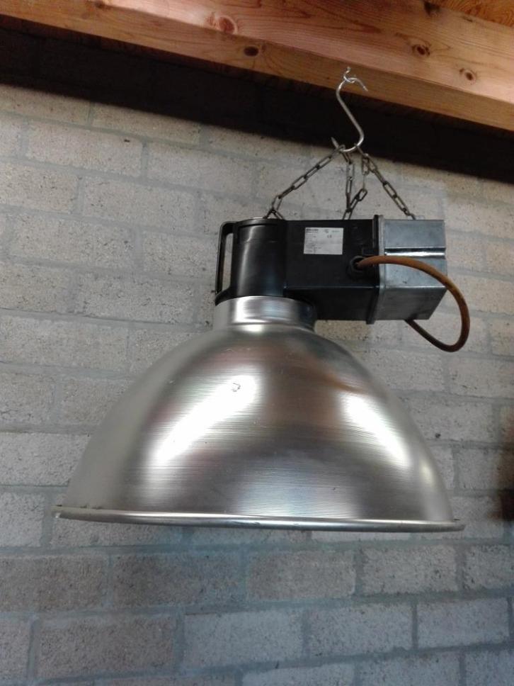 philips industriele hanglamp, lampen, lamp., Huis en Inrichting, Lampen | Hanglampen, Gebruikt, Ophalen