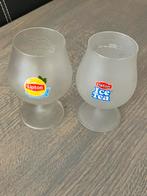 2x Lipton Icetea glazen., Ophalen, Gebruikt, Frisdrankglas