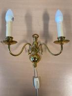 Messing goudkleurige wandlamp, Ophalen of Verzenden, Zo goed als nieuw