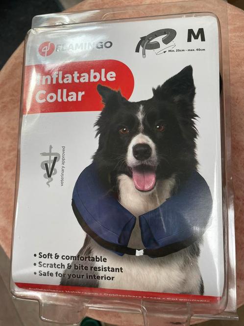Flamingo Opblaasbare Hondenkraag halskraag hond M nieuw, Dieren en Toebehoren, Hondenkleding, Zo goed als nieuw, Hondentrui, Ophalen of Verzenden