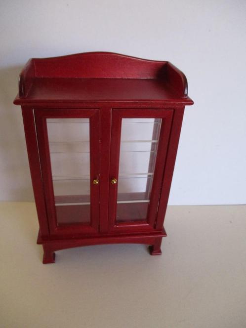 poppenhuis vitrine kastje, Verzamelen, Poppenhuizen en Toebehoren, Zo goed als nieuw, Decoratie, Ophalen of Verzenden