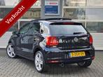 Volkswagen Polo 1.2 TSI Highline|DSG|52.634KM|Schuifdak|17-i, 4 cilinders, Met garantie (alle), 1039 kg, Zwart