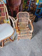 Vintage rotan kinderstoel, Ophalen of Verzenden