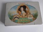 oud sigarenblikje, Karel I Bertenja, 17 x 12 x 2 cm., Verzamelen, Ophalen of Verzenden, Gebruikt