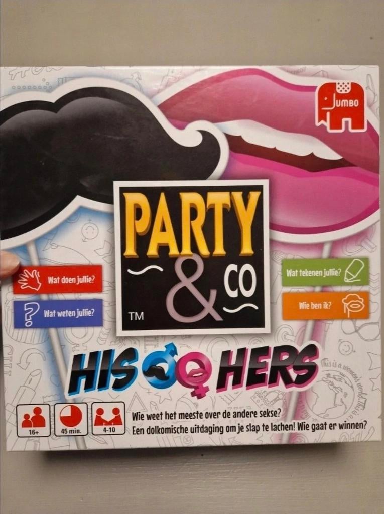 Party & Co His & Hers Bordspel - Zo goed als nieuw!, Hobby en Vrije tijd, Gezelschapsspellen | Bordspellen, Postbus 220, 3700 AE Zeist