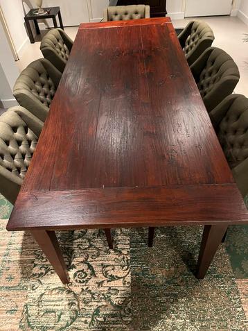 Prachtige op maat gemaakte tafel ca 260 x 100 x 80 beschikbaar voor biedingen