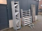 Layher rolsteiger 150x285  werkhoogte 6,2 mtr, Ophalen of Verzenden, Zo goed als nieuw, Rolsteiger of Kamersteiger, 5 meter of hoger