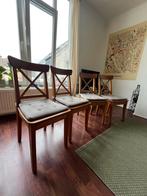 4 ikea ingolf houten stoelen, Huis en Inrichting, Stoelen, Gebruikt, Ophalen of Verzenden, Vier, Grijs