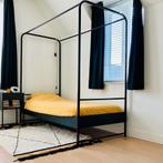VT Wonen eenpersoonsbed hemelbed Bunk zwart metaal zgan, Kinderen en Baby's, Kinderkamer | Bedden, Ophalen, 85 tot 100 cm, Zo goed als nieuw