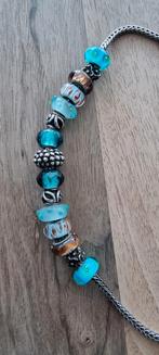 Origineel Trollbeads zilveren collier – 15 originele beads –, Ophalen of Verzenden, Gebruikt, Zilver, Trollbeads