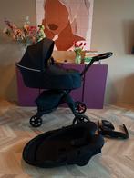 Stokke Xplory Zwart - Complete Set!, Zo goed als nieuw, Combiwagen, Met reiswieg, Ophalen