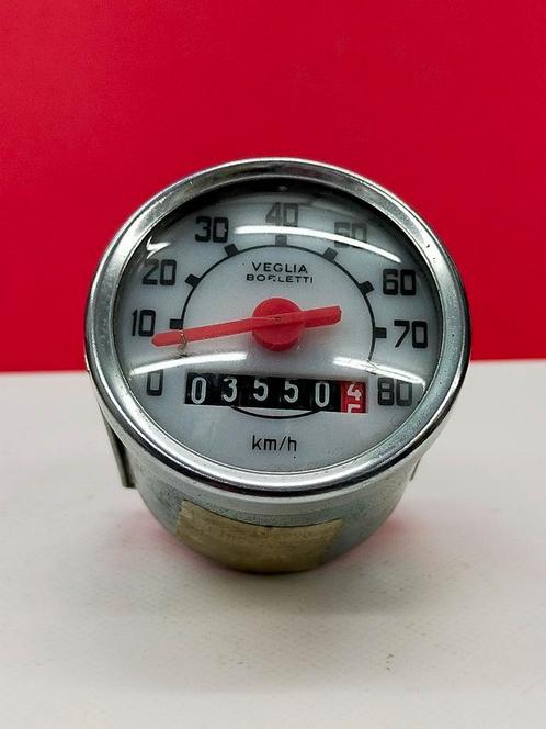 Veglia borletti km teller, 80 km/h. Vespa oldtimer, Fietsen en Brommers, Brommeronderdelen | Oldtimers, Zo goed als nieuw, Overige merken