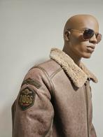 PME Legend 100% sheepskin zware leren lammycoat jas (XL), Kleding | Heren, Bruin, ., Maat 56/58 (XL), Ophalen of Verzenden