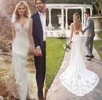 Nieuwe trouwjurk Sanne €799 34 36 38 40 42 44 46, Ophalen, Nieuw, Wit, Trouwjurk