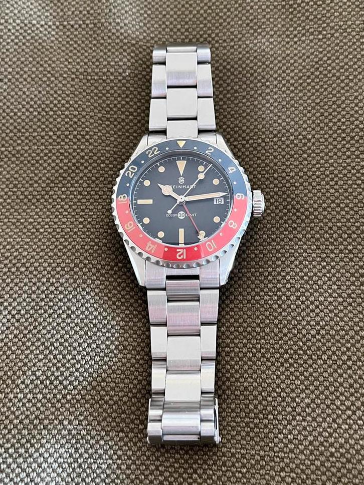 Steinhart Ocean 39 Vintage GMT Premium, Sieraden, Tassen en Uiterlijk, Horloges | Heren, Zo goed als nieuw, Polshorloge, Overige merken