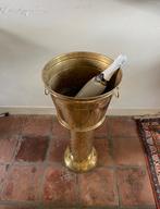 Vintage messing wijnkoeler / champagnekoeler  / bloempot, Ophalen