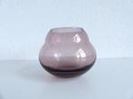 Villeroy en Boch glazen vaas Jolie gesigneerd paars/roze, Overige kleuren, Ophalen of Verzenden, Minder dan 50 cm, Glas