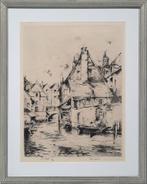 Stadsgezicht - 1e staat 1/2 - Ferdinand-Jean Luigini, Ophalen of Verzenden