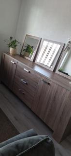 Complete woonkamer/meubelset, Ophalen, Gebruikt, Hout, lichtbruin, 200 cm of meer