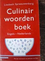Culinair woordenboek Engels Nederlands, Ophalen of Verzenden, Zo goed als nieuw, Engels