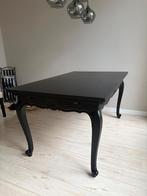 Degelijke zwarte eettafel Queen ann, Ophalen, Gebruikt, 75 cm of meer, Queen ann