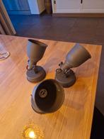Set van 3 metalen spotjes - Ikea Hektar, Huis en Inrichting, Lampen | Spots, Ophalen, Gebruikt, Metaal of Aluminium, Industrieel