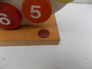 SIO houten klok voor onderwijs 1960 vintage retro speelgoed beschikbaar voor biedingen