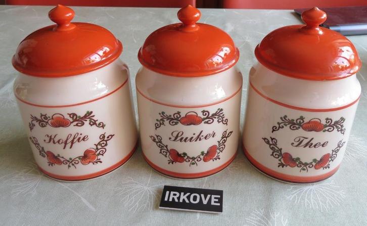 ZENITH RETRO! * VOORRAAD POTTEN * Drie Stuks *, Huis en Inrichting, Keuken | Servies, Zo goed als nieuw, Overige typen, Overige stijlen