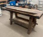Antieke houten werkbank, Ophalen of Verzenden, Zo goed als nieuw, Bankschroef