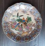 bord sier vogels papegaaien handpainted PG kromsnavels, Antiek en Kunst, Antiek | Wandborden en Tegels, Ophalen of Verzenden